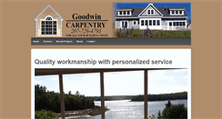 Desktop Screenshot of goodwincarpentry.com